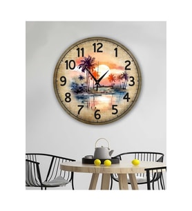 bilge Tasarım Retro Duvar Saati 40 x 40 CM (Karışık)