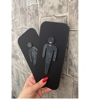 Black Cool Kabartmalı Seri WC Yönlendirme Seti