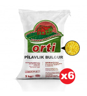 Orti Pilavlık Bulgur 5 Kg x 6 Paket