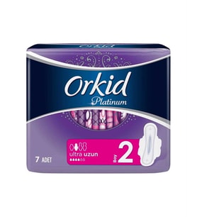 Orkid Platinum Hijyenik Ped Uzun Tekli Paket 7 Ped