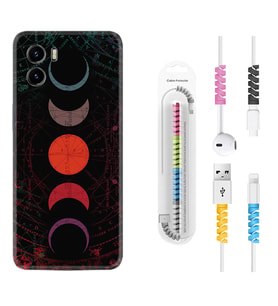 Vivo Y15S Y32 Y33S Y51 Y53S Kılıf Kablo Koruma Spiral Silikon Epiclys 1645