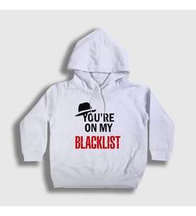 Presmono Unisex Çocuk Beyaz My The Blacklist Kapüşonlu Sweatshirt 183568tt