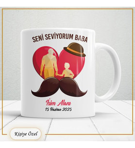 Babalar Günü Hediyesi – Kişiye Özel Kupa Bardak-baba82