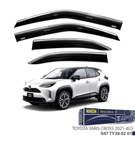 Toyota Yaris Cross Kromlu Cam Rüzgarlığı Niken 2021+sonrası uyumlu (Beyaz)