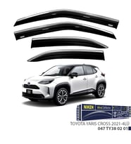Toyota Yaris Cross Kromlu Cam Rüzgarlığı Niken 2021+sonrası uyumlu (Beyaz)