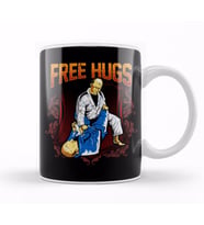 Free Hugs BJJ Jiu Jitsu Pun Awesome Martial Arts Kupa Bardak Porselen