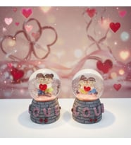 Love Tasarımlı Işıklı Mini Kar Küresi