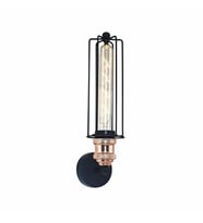 Rsylight Retro Metal Dekoratif Rustik Siyah Mafsallı Duvar Aplik