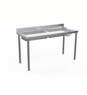 Electrolux Professional Sebze Hazırlık/yıkama Tezgahı, 1 Polietilen Kesme Tahtası, 2 Hazne, Sıyırma Hunisi, Sırtlı - 1600 Mm TLV1810PN