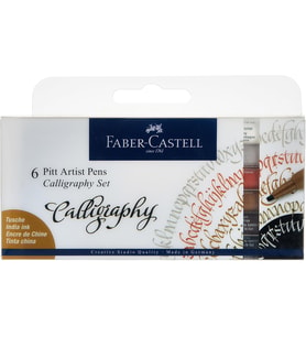 Faber-Castell Pitt Çizim Kalemi Kaligrafi Seti 6’Lı (Standart)