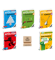 Arı 6. Sınıf Matematik Fen Türkçe Sosyal Atölyem ve Paragraf Soru Bankası 5li Set+ Telefon Standı