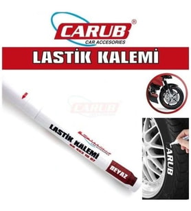 Lastikteki Yazıları Beyaz Renklendirme Lastik Kalemi
