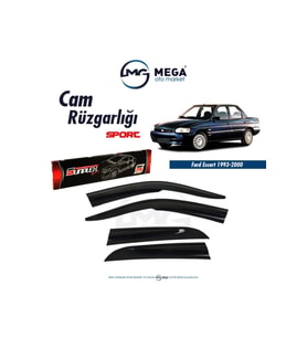 Ford Escort 1993-2000 Cam Rüzgarlık Mugen Tip (Siyah)