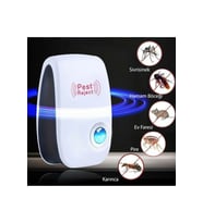 Pest Reject Elektronik Sesli Sonik Fare Haşere Böcek Kovucu (Beyaz)
