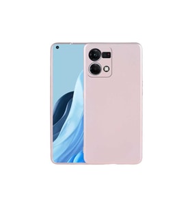 Oppo Reno 7 4G Uyumlu Kılıf Zore Premier Silikon Kapak (Rose Gold Altın)