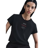 Nike Sportswear Classics Plus Womens Graphic T-Shirt Kadın Tişört Siyah