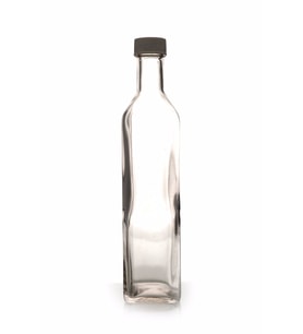 CAM ŞİŞE ŞEFFAF (Kapaklı) 500 ml.
