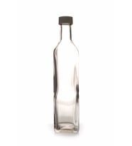 CAM ŞİŞE ŞEFFAF (Kapaklı) 500 ml.