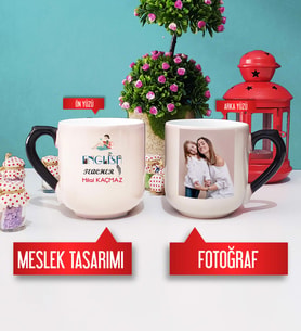 İngilizce Öğretmenine Hediye İngilizce Öğretmeni Kupa Bardak Oval Sihirli Fotoğraflı