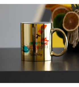 Graphic Designer Gold Kupa Bardak 002