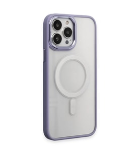 Apple İphone 15 Pro Kılıf Room Magneticsafe Silikon - Lila