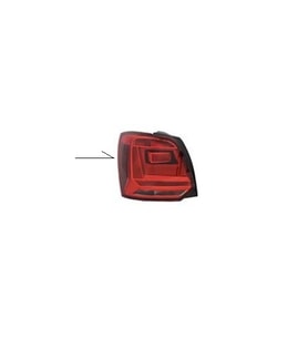 VOLKSWAGEN POLO ARKA STOP SİSLİ KOYU REFLEKTÖRLÜ SOL 13-16 WOS10PO060 6C0945095M