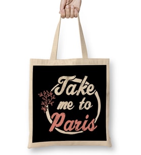 Take Me To Paris Bez Çanta Uzun Saplı