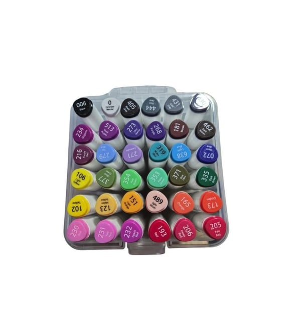 TMN 593076 Z-COLORS ART DRAW DESING ÇİFT UÇLU MARKER SAPLI PVC