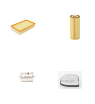 Bosch Filtre Bakım Seti Mercedes E200 W210 Kompressor 2000-2002 163 Beygir Benzin  Hava + Yağ F + Yakıt F. + Polen Bosch