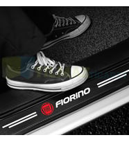 Fiat Fiorino Logo Karbon Kapı Eşiği Koruma Araba Etiket Oto Sticker Yapıştırma 4 Parça