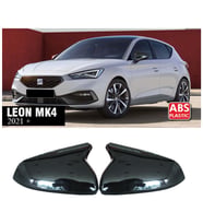 Seat Leon Mk4 Batman Yarasa Ayna Kapağı Piona Black ABS 2021 2022 2023 2024 2025
