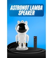 Gece Lambası Astronot Bluetooth Hoparlörlü Galaksi Işık Projektörü