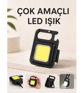 Kamp Işığı Çok Fonksiyonlu Taşınabilir Anahtarlık Kapak Açma Manyetik Özelliği