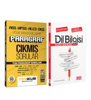 Yediiklim AGS KPSS ALES DGS Tüm Adaylar İçin Paragraf Çıkmış Sorular ve AKM Dil Bilgisi Soru Bankası Seti 2 Kitap