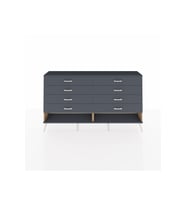 Arges Konsol 8 Çekmeceli  176x30x99 Çam-Antrasit