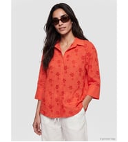 LCW Vision Kırmızı Oversize Kadın Gömlek