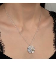 Taşlı Arı 925 Ayar Gümüş Kolye