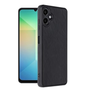 Samsung Galaxy A06 Kılıf Aras Deri Kapak - Siyah