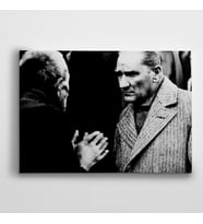 Atatürk Vatandaşı Dinlerken kanvas Tablo