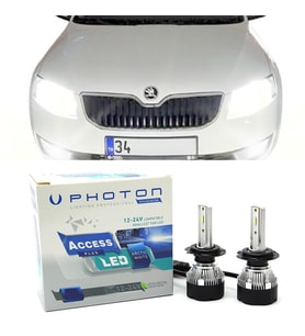 Skoda Octavia Mk3 Led Xenon Sis Farı Ampulü H8 Access Yeni Seri Beyaz 2013-2021