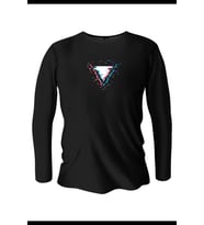 Squid Game Baskılı Uzun Kollu Bisiklet Yaka Erkek Siyah T-Shirt