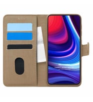 Microsonic Omix X500 Kılıf Fabric Book Wallet Gold