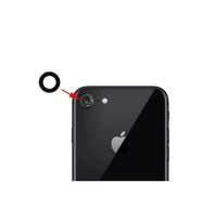 Tkgz İPhone 8 Arka Kamera Camı Lens Yapışkanlı