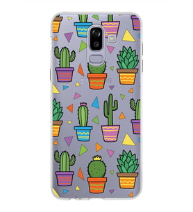 PrintiFy Samsung Galaxy J8 ile Uyumlu 1mm Slim Fit Water Color 4 Baskılı Şeffaf  Kılıf