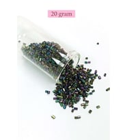 Kesme Cam Boncuk 2mm - 20 Gram - Parlak Alacalı -BNC304