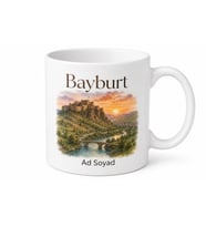 Bayburt Şehir Hatırası Fotoğraflı Kupa Bardak Hediye Porselen Mug
