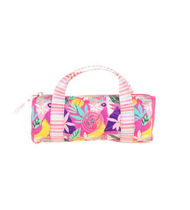 Kaukko Travel Double Stripe Kalem Çantası Pink K2595