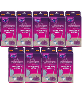 Parex Wondero Yedek Paspas Mop Refill (9 Lu Set) (Gri)