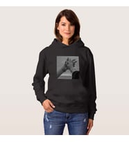 Kişiye Özel Fotoğraf Baskılı Siyah Sweatshirt