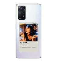 Redmi Note 12 Pro 4G Uyumlu Pulp Fiction Minimalist Poster Desenli Şeffaf Telefon Kılıfı